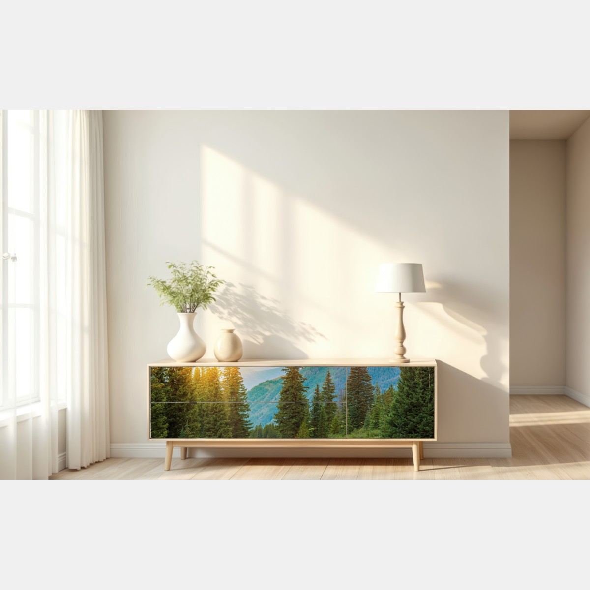 Naklejka repozycjonowalna Colorado górska ścieżka o wschodzie słońca – Wallissimo® Naklejka repozycjonowalna Colorado górska ścieżka o wschodzie słońca – Wallissimo®