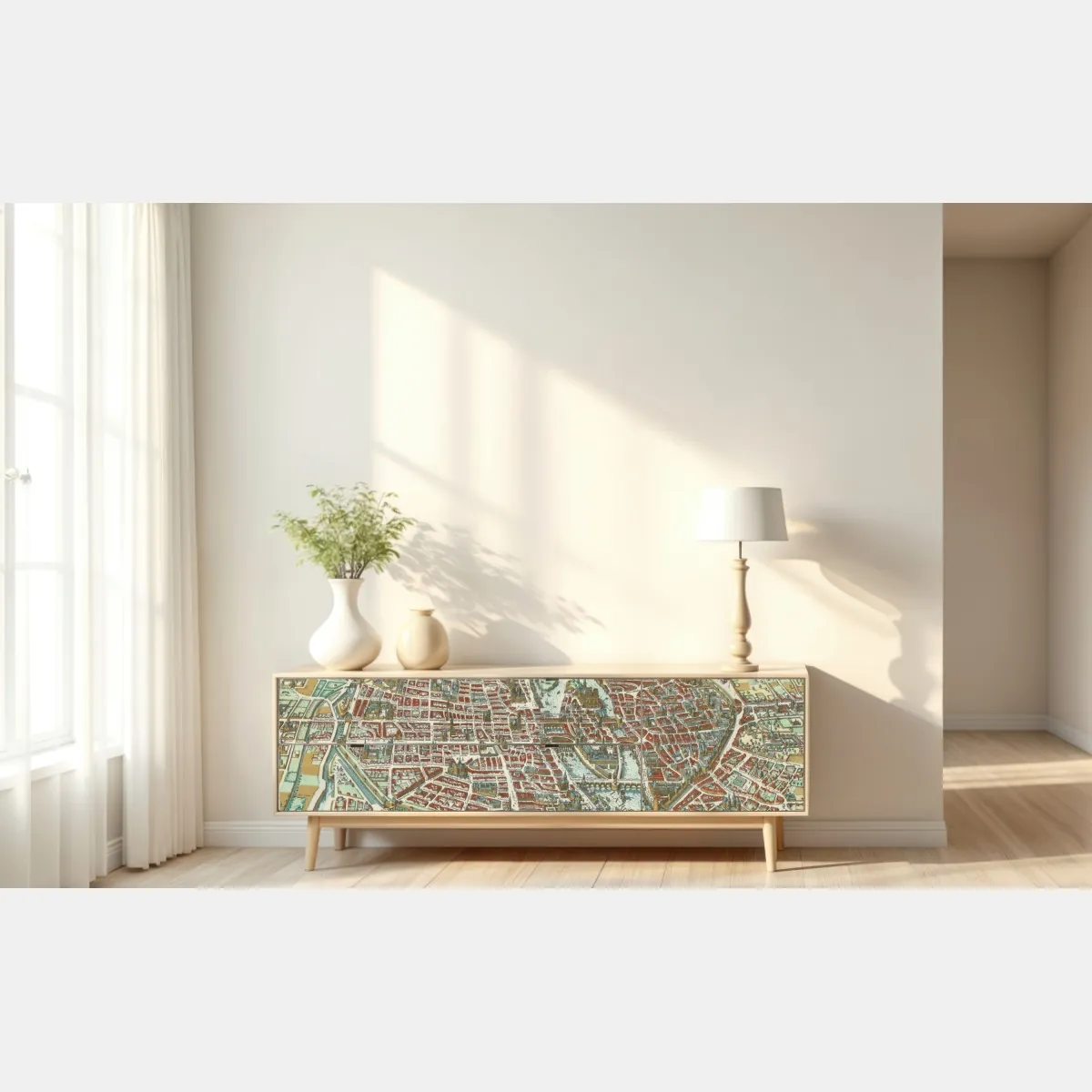 Naklejka repozycjonowalna zabytkowa mapa miasta Paryż – Wallissimo® Naklejka repozycjonowalna zabytkowa mapa miasta Paryż – Wallissimo®