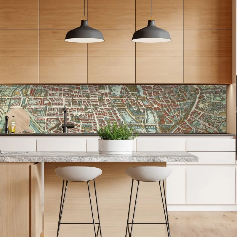 Naklejka repozycjonowalna zabytkowa mapa miasta Paryż – Wallissimo® Naklejka repozycjonowalna zabytkowa mapa miasta Paryż – Wallissimo®