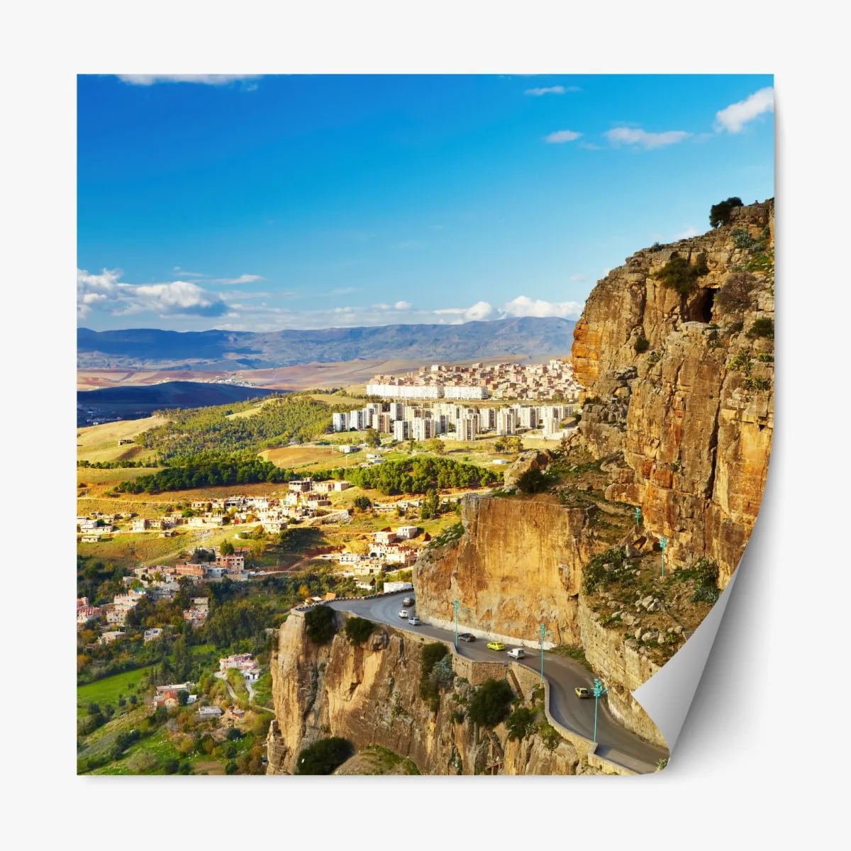 Naklejka repozycjonowalna dramatyczny widok klifów Konstantyny – Wallissimo® Naklejka repozycjonowalna dramatyczny widok klifów Konstantyny – Wallissimo®