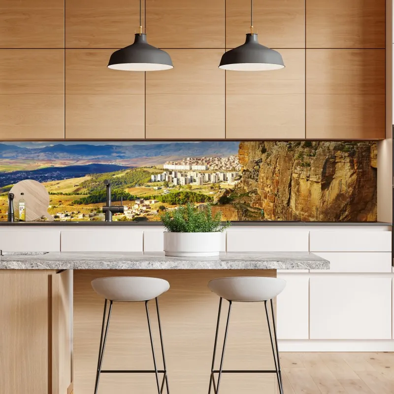 Naklejka repozycjonowalna zachód słońca nad wydmami Grace Bay – Wallissimo®