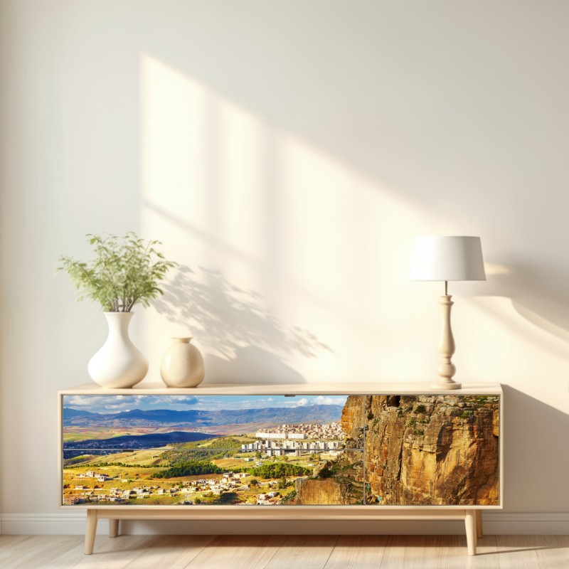 Naklejka repozycjonowalna dramatyczny widok klifów Konstantyny – Wallissimo® Naklejka repozycjonowalna dramatyczny widok klifów Konstantyny – Wallissimo®