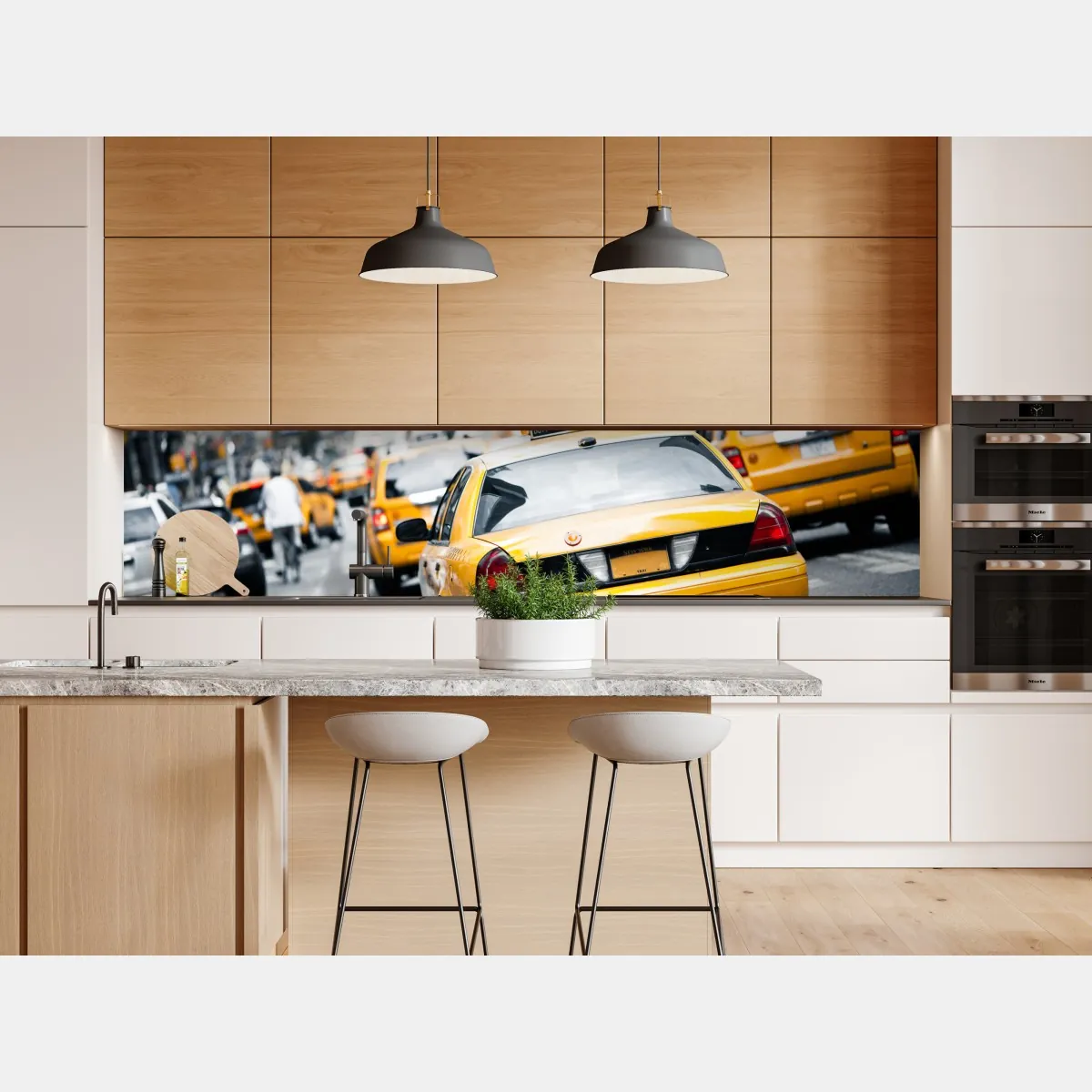 Naklejka repozycjonowalna żółte taksówki na ruchliwej ulicy Nowego Jorku – Wallissimo® Naklejka repozycjonowalna żółte taksówki na ruchliwej ulicy Nowego Jorku – Wallissimo®