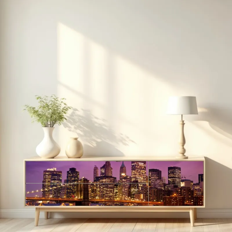 Naklejka repozycjonowalna botaniczny rysunek kwiatowy – Wallissimo®