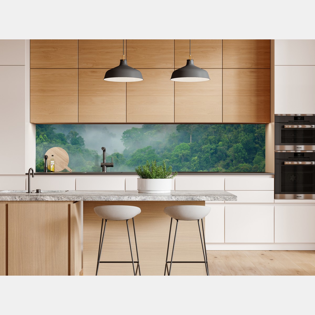 Naklejka repozycjonowalna poranna mgła nad Kaeng Krachan – Wallissimo® Naklejka repozycjonowalna poranna mgła nad Kaeng Krachan – Wallissimo®