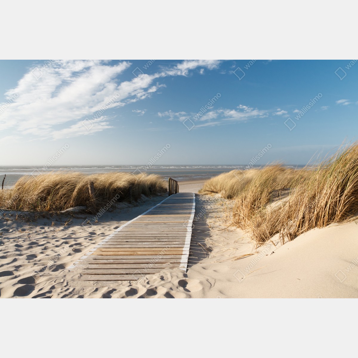 Naklejka repozycjonowalna drewniany pomost prowadzący do morza – Wallissimo® Naklejka repozycjonowalna drewniany pomost prowadzący do morza – Wallissimo®