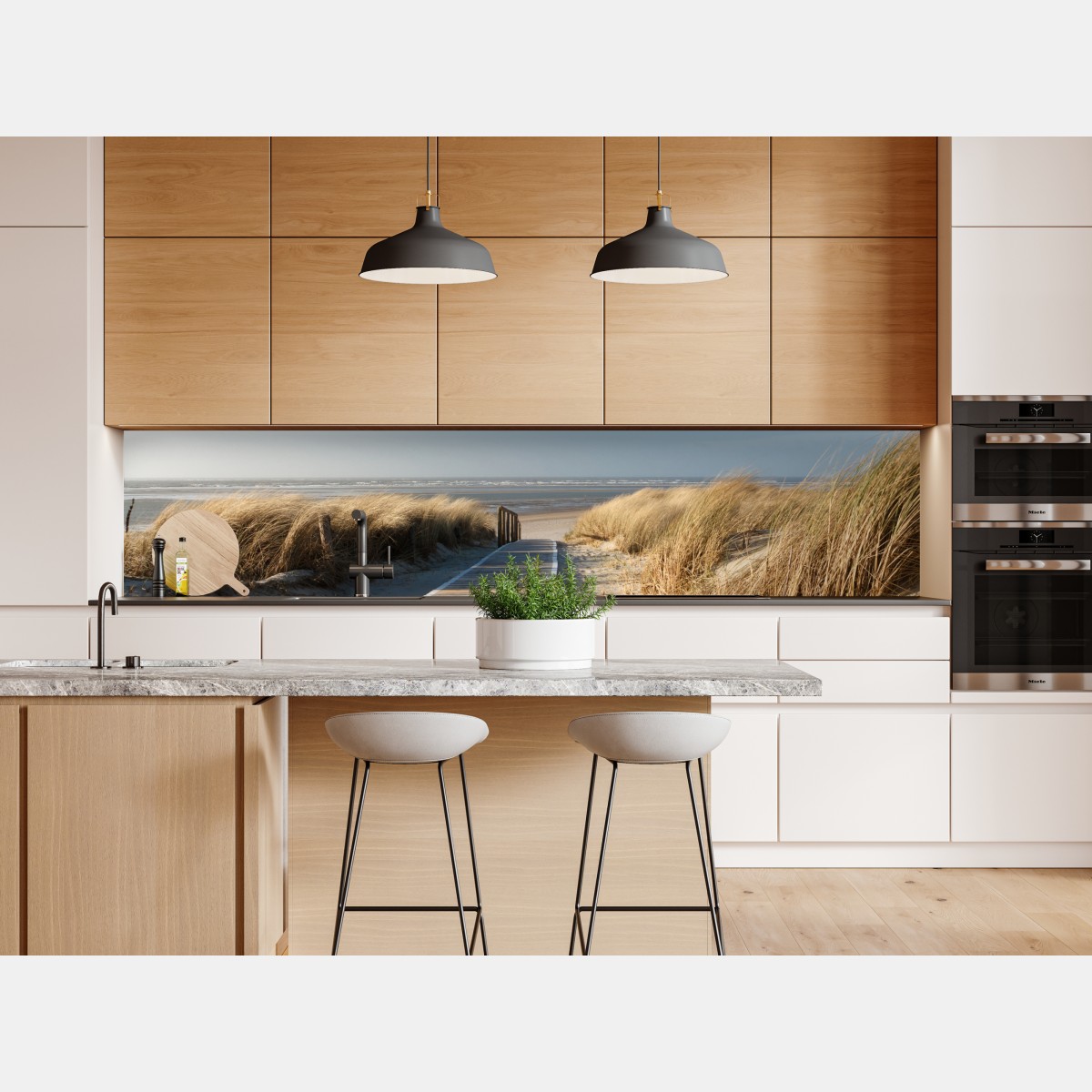 Naklejka repozycjonowalna drewniany pomost prowadzący do morza – Wallissimo® Naklejka repozycjonowalna drewniany pomost prowadzący do morza – Wallissimo®