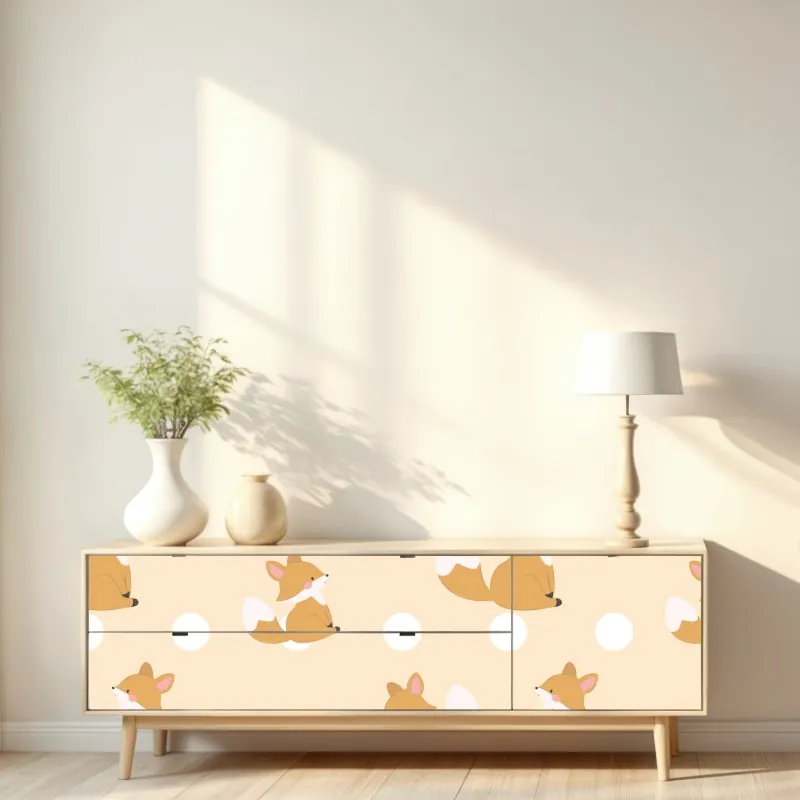 Naklejka repozycjonowalna wiosenna łąka dmuchawców – Wallissimo®