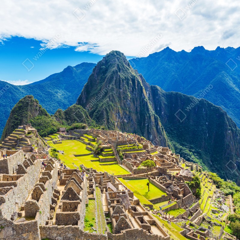 Naklejka repozycjonowalna Machu Picchu starożytna cytadela Andów – Wallissimo® Naklejka repozycjonowalna Machu Picchu starożytna cytadela Andów – Wallissimo®