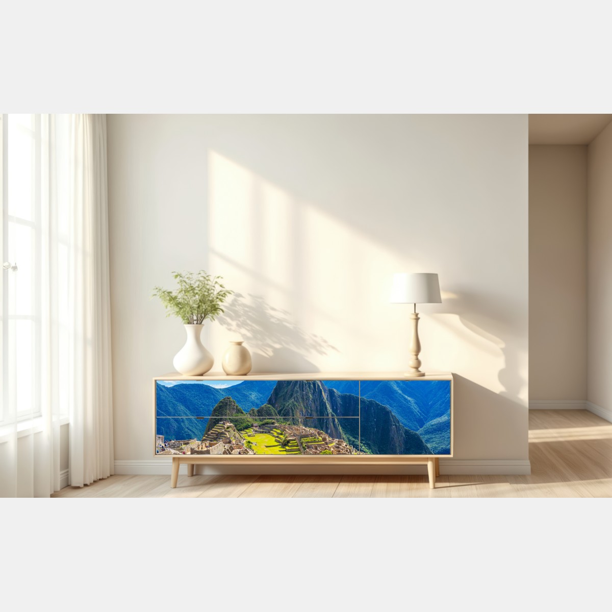 Naklejka repozycjonowalna Machu Picchu starożytna cytadela Andów – Wallissimo® Naklejka repozycjonowalna Machu Picchu starożytna cytadela Andów – Wallissimo®