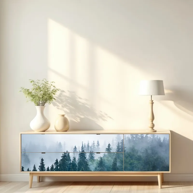 Naklejka repozycjonowalna monochromatyczny wzór łuków – Wallissimo®