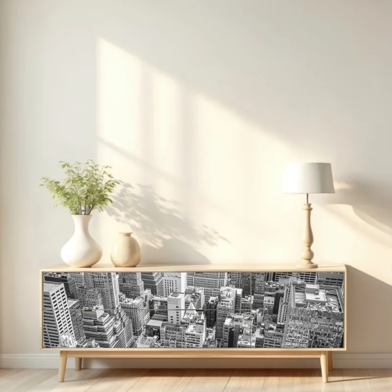 Naklejka repozycjonowalna zebra w monochromatycznych paskach – Wallissimo®