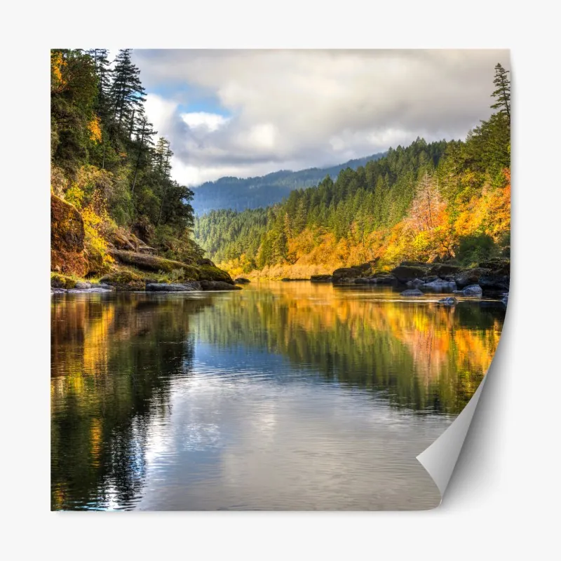 Naklejka repozycjonowalna odważny geometryczny wzór na ścianę – Wallissimo®