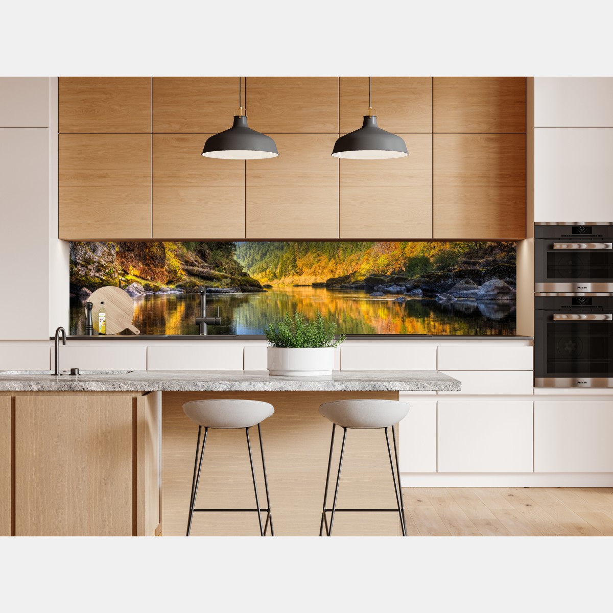 Naklejka repozycjonowalna Rogue River jesienne odbicia – Wallissimo® Naklejka repozycjonowalna Rogue River jesienne odbicia – Wallissimo®