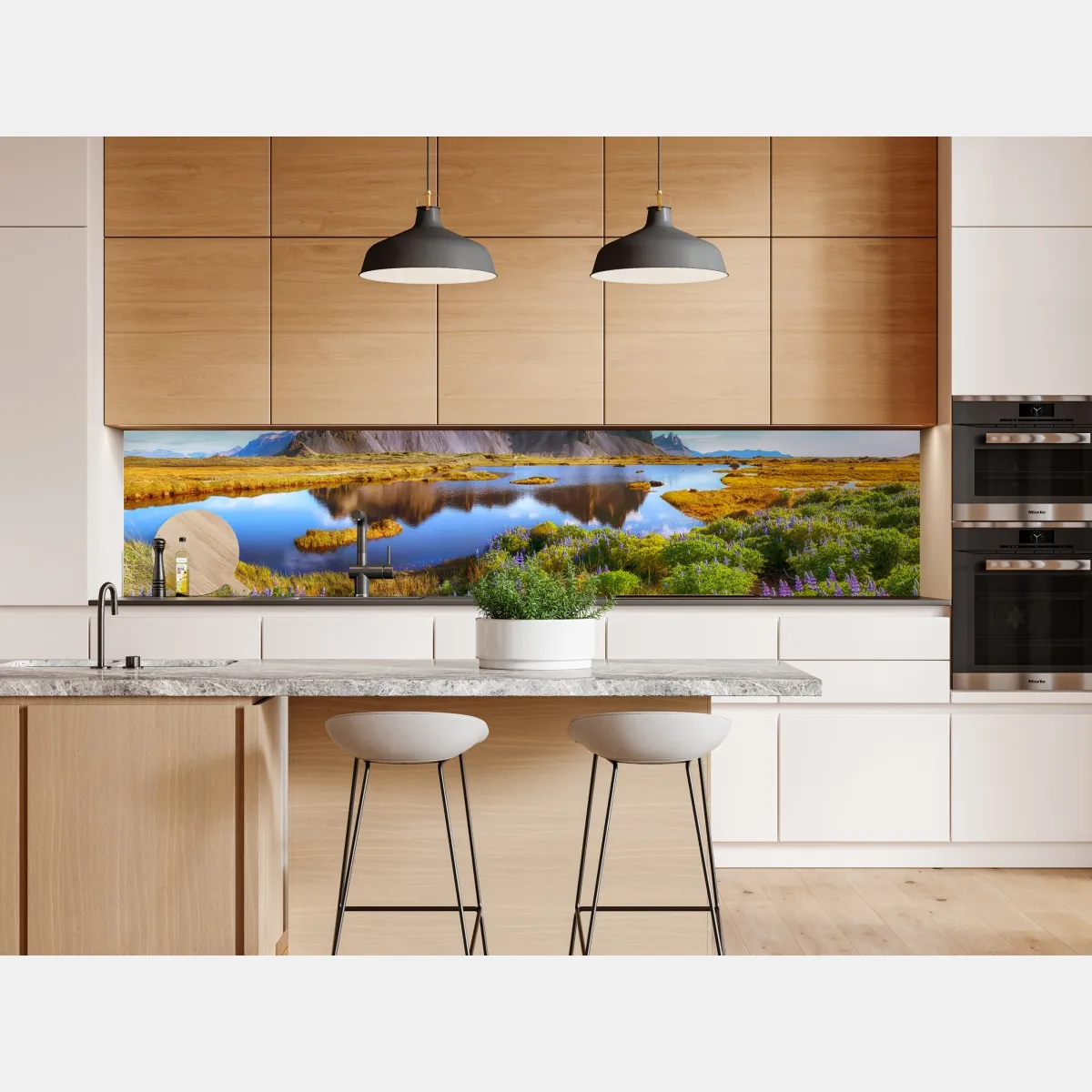 Naklejka repozycjonowalna łąka łubinów przy Vestrahorn, Islandia – Wallissimo® Naklejka repozycjonowalna łąka łubinów przy Vestrahorn, Islandia – Wallissimo®