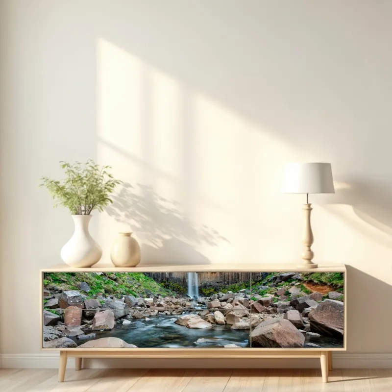 Naklejka repozycjonowalna abstrakcyjny wzór fasady architektonicznej – Wallissimo®