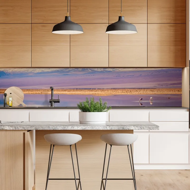 Naklejka repozycjonowalna tropikalne liście z geometrycznym wzorem – Wallissimo®