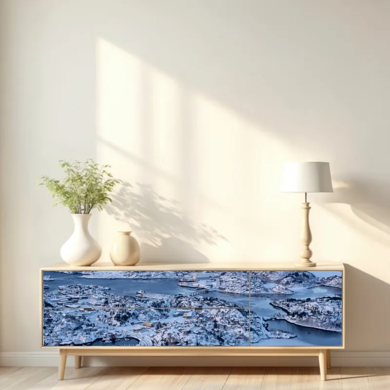 Naklejka repozycjonowalna delikatny dmuchawiec w monochromie – Wallissimo®