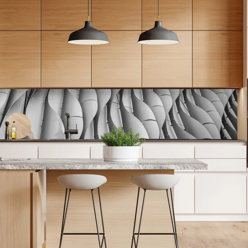 Naklejka repozycjonowalna złoty art deco łukowy wzór – Wallissimo®