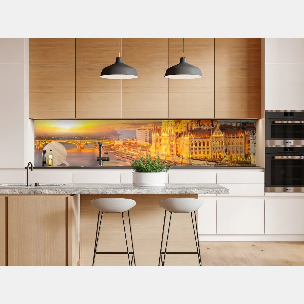 Naklejka repozycjonowalna złoty zachód słońca nad parlamentem w Budapeszcie – Wallissimo® Naklejka repozycjonowalna złoty zachód słońca nad parlamentem w Budapeszcie – Wallissimo®