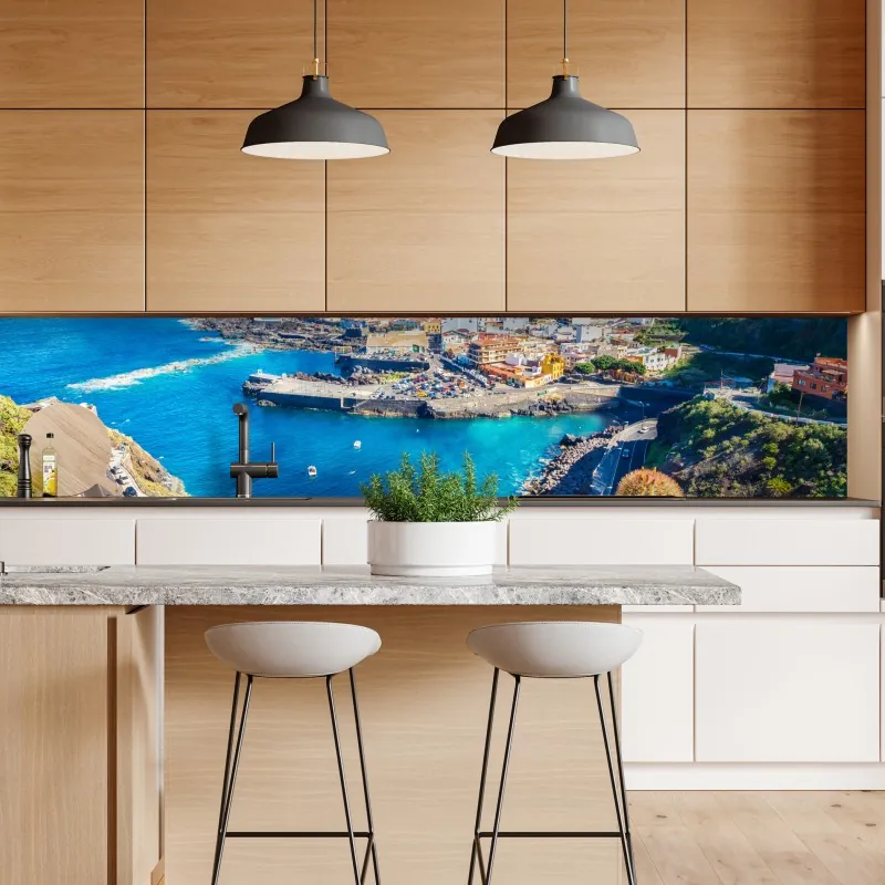 Naklejka repozycjonowalna żurawie i kwiaty persymony – Wallissimo®