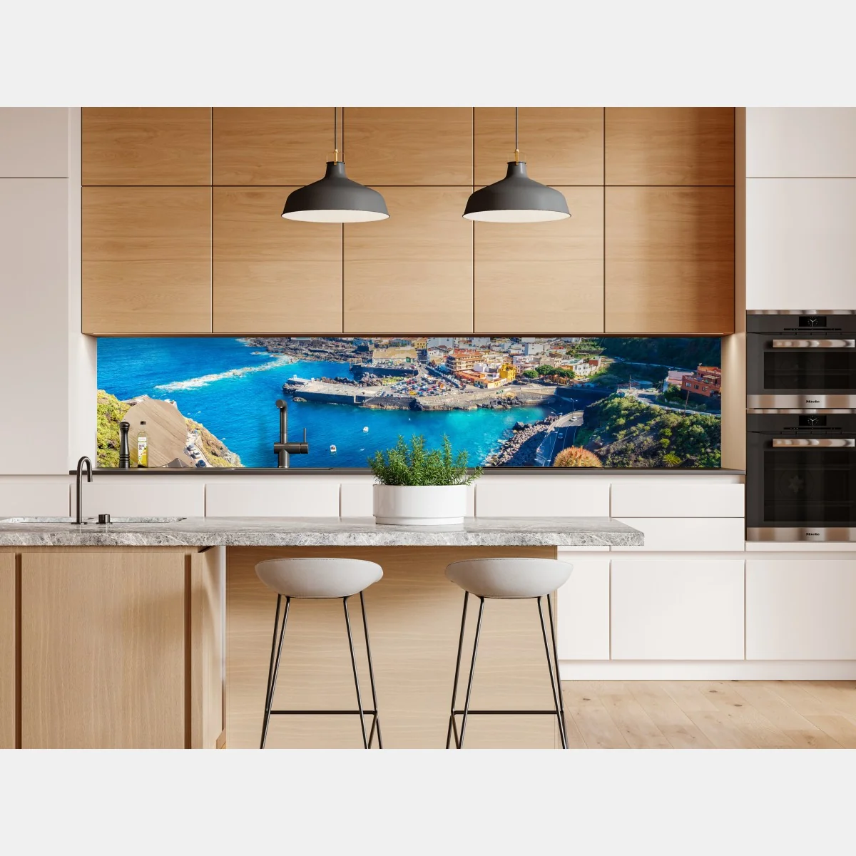 Naklejka repozycjonowalna Garachico panorama nadmorska, Tenerife – Wallissimo® Naklejka repozycjonowalna Garachico panorama nadmorska, Tenerife – Wallissimo®