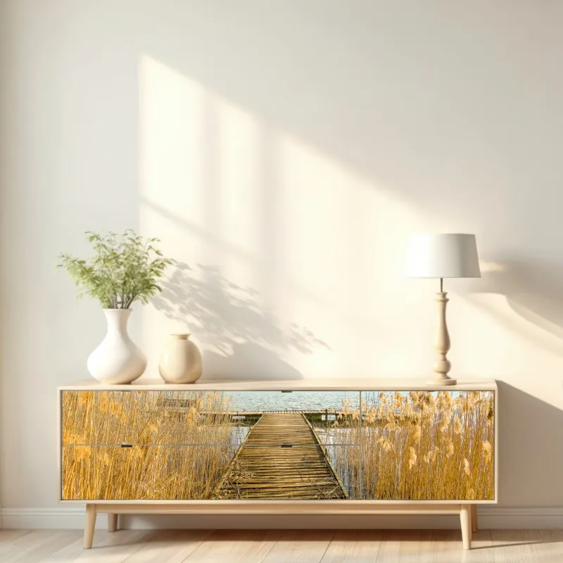 Naklejka repozycjonowalna płyta winylowa i nogi w kabaretkach – Wallissimo®