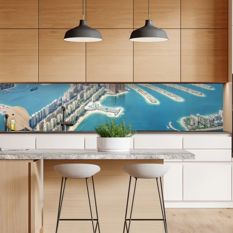 Naklejka repozycjonowalna złoty geometryczny wzór z kołami – Wallissimo®