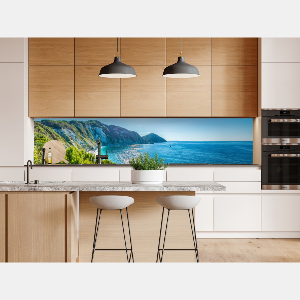 Naklejka repozycjonowalna słoneczna panorama plaży Sansone, Elba – Wallissimo® Naklejka repozycjonowalna słoneczna panorama plaży Sansone, Elba – Wallissimo®