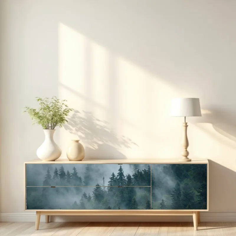 Naklejka repozycjonowalna zakrzywione betonowe schody spiralne – Wallissimo®