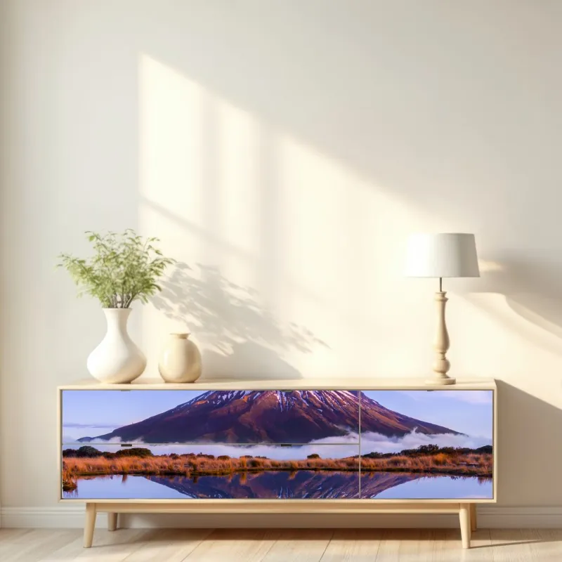 Naklejka repozycjonowalna unoszące się pęcherzyki oleju na głębokim gradiencie – Wallissimo®