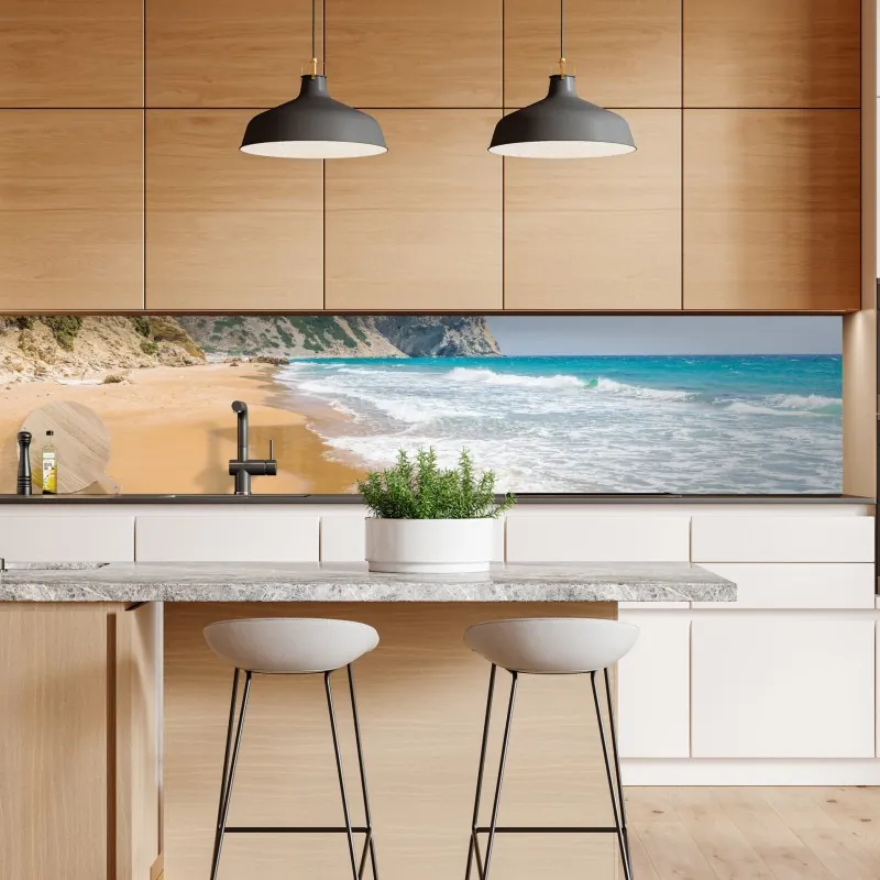 Naklejka repozycjonowalna perspektywa Mostu Brooklyńskiego w monochromie – Wallissimo®