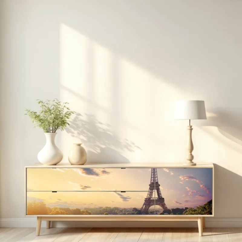 Naklejka repozycjonowalna złoty wzór wachlarza w stylu art deco – Wallissimo®