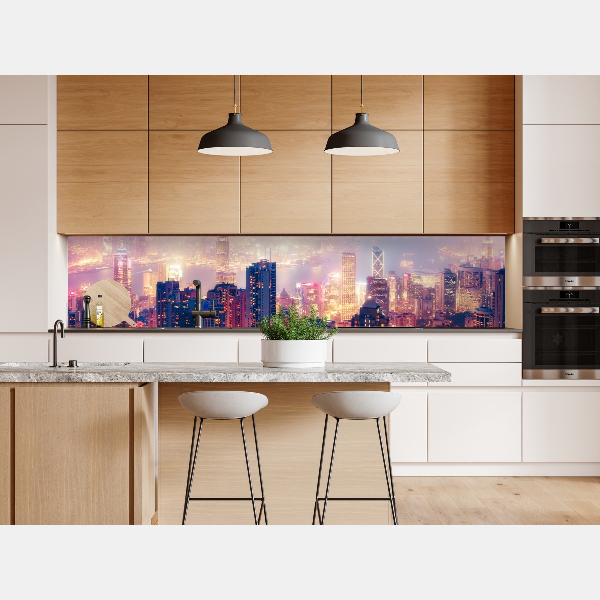 Naklejka repozycjonowalna Hongkong nocna panorama z Victoria Peak – Wallissimo® Naklejka repozycjonowalna Hongkong nocna panorama z Victoria Peak – Wallissimo®