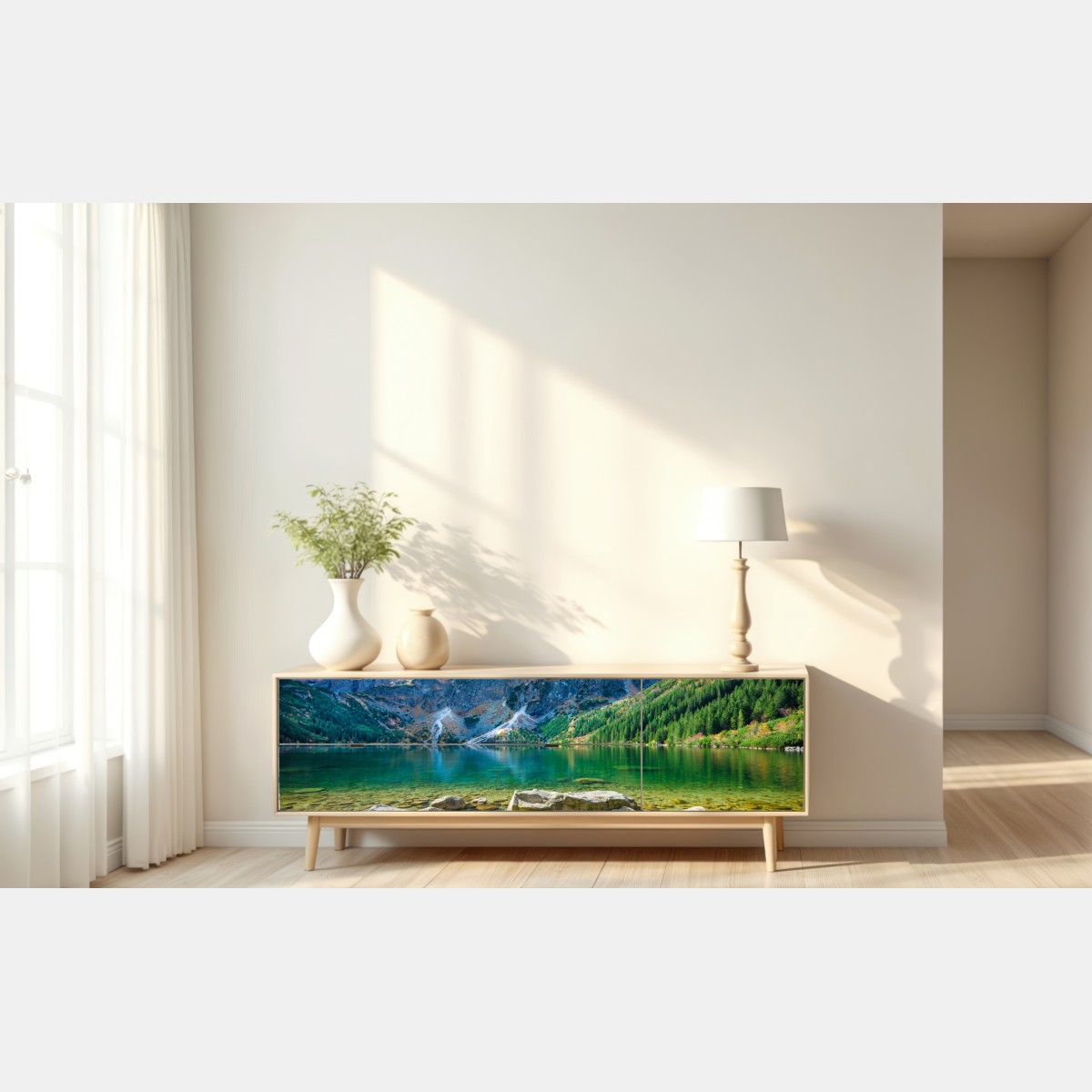 Naklejka repozycjonowalna Morskie Oko zielone jezioro w Tatrach – Wallissimo® Naklejka repozycjonowalna Morskie Oko zielone jezioro w Tatrach – Wallissimo®