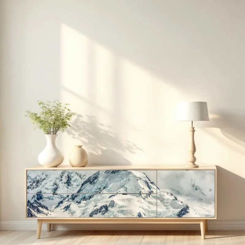 Naklejka repozycjonowalna kolorowa uliczka na Kefalonii – Wallissimo®