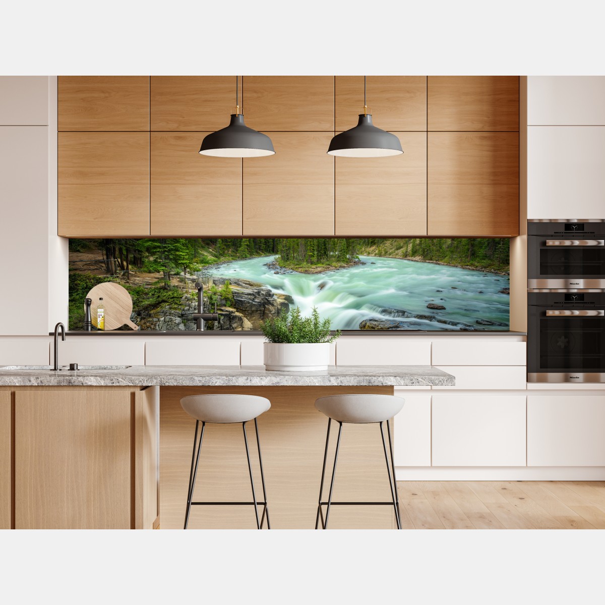 Naklejka repozycjonowalna mglisty wąwóz przy Upper Sunwapta Falls, Jasper National Park – Wallissimo® Naklejka repozycjonowalna mglisty wąwóz przy Upper Sunwapta Falls, Jasper National Park – Wallissimo®