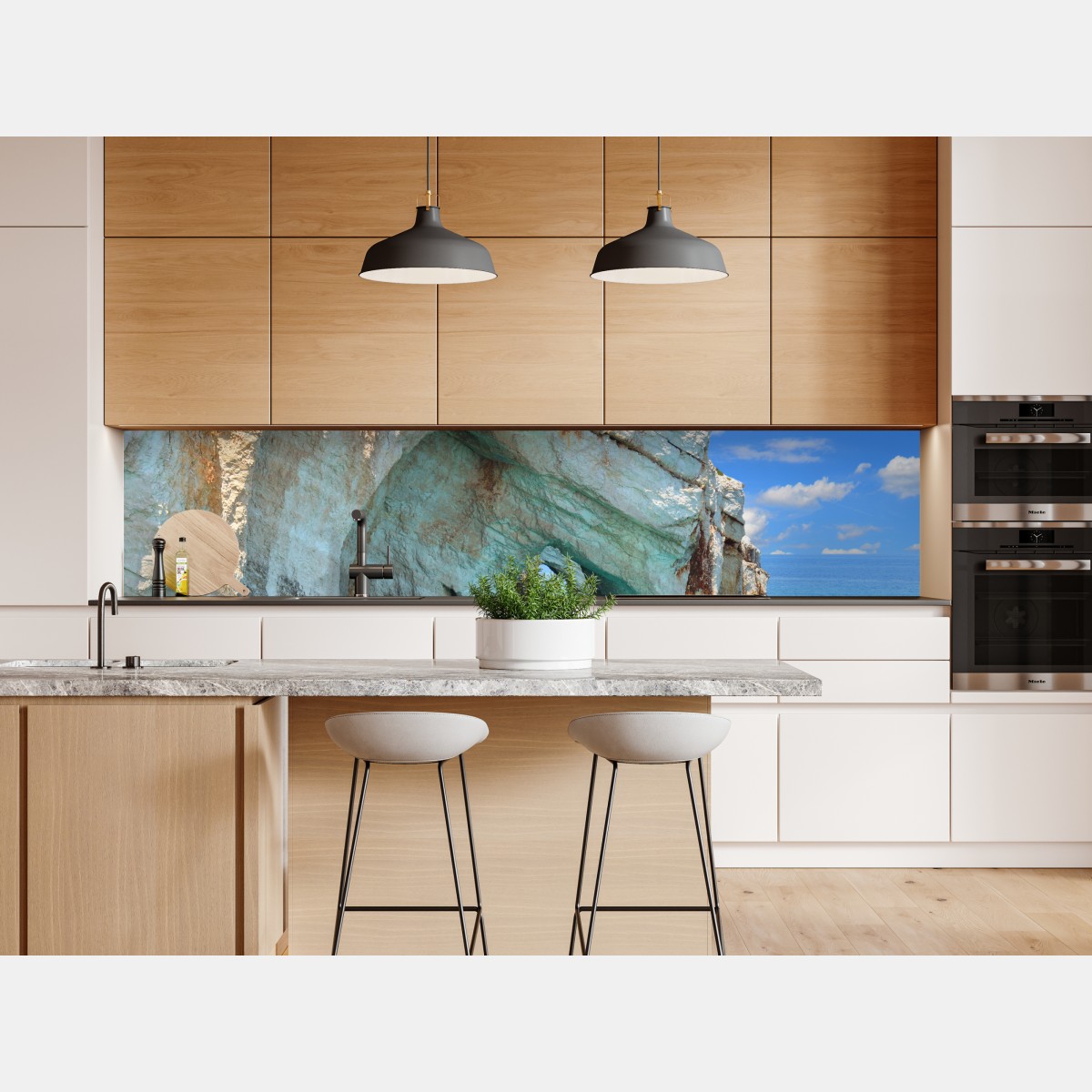 Naklejka repozycjonowalna błękitne jaskinie na Zakynthos – Wallissimo® Naklejka repozycjonowalna błękitne jaskinie na Zakynthos – Wallissimo®