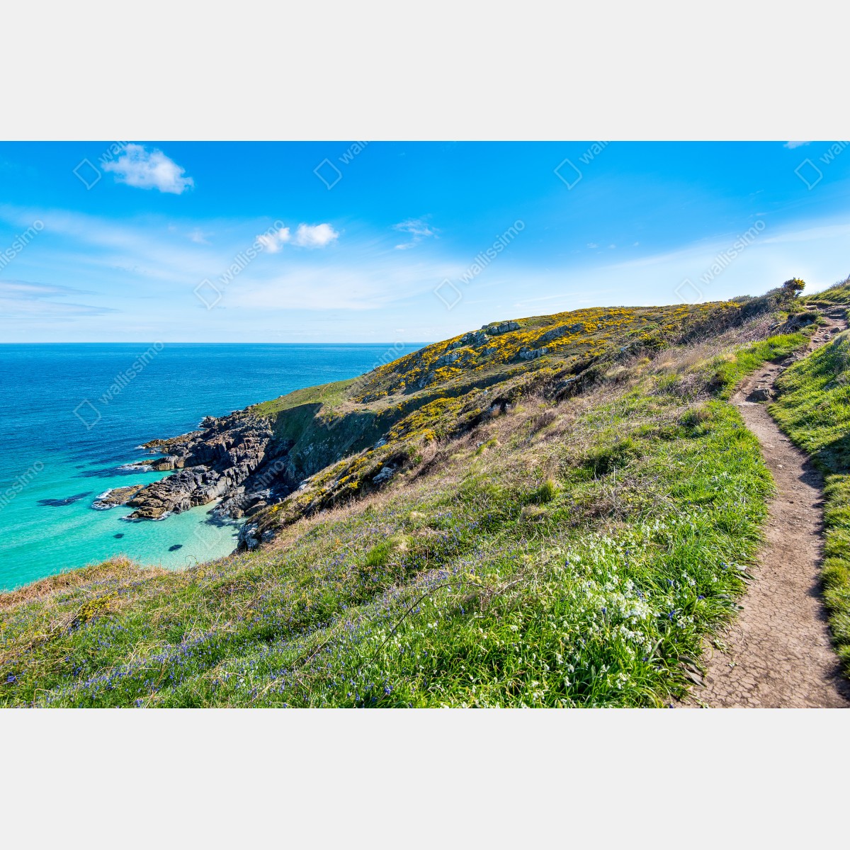 Naklejka repozycjonowalna ścieżka wybrzeżna do Hor Point, St Ives – Wallissimo® Naklejka repozycjonowalna ścieżka wybrzeżna do Hor Point, St Ives – Wallissimo®