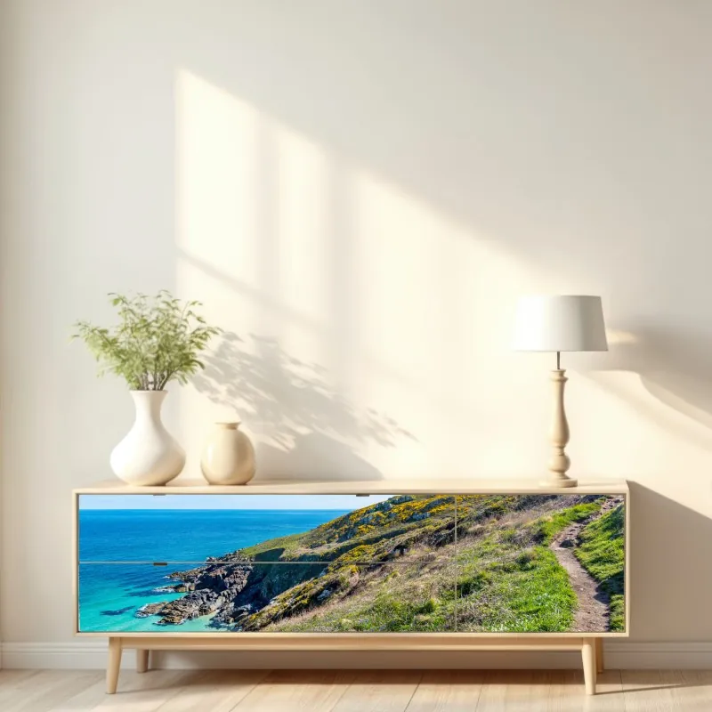 Naklejka repozycjonowalna ścieżka wybrzeżna do Hor Point, St Ives – Wallissimo® Naklejka repozycjonowalna ścieżka wybrzeżna do Hor Point, St Ives – Wallissimo®