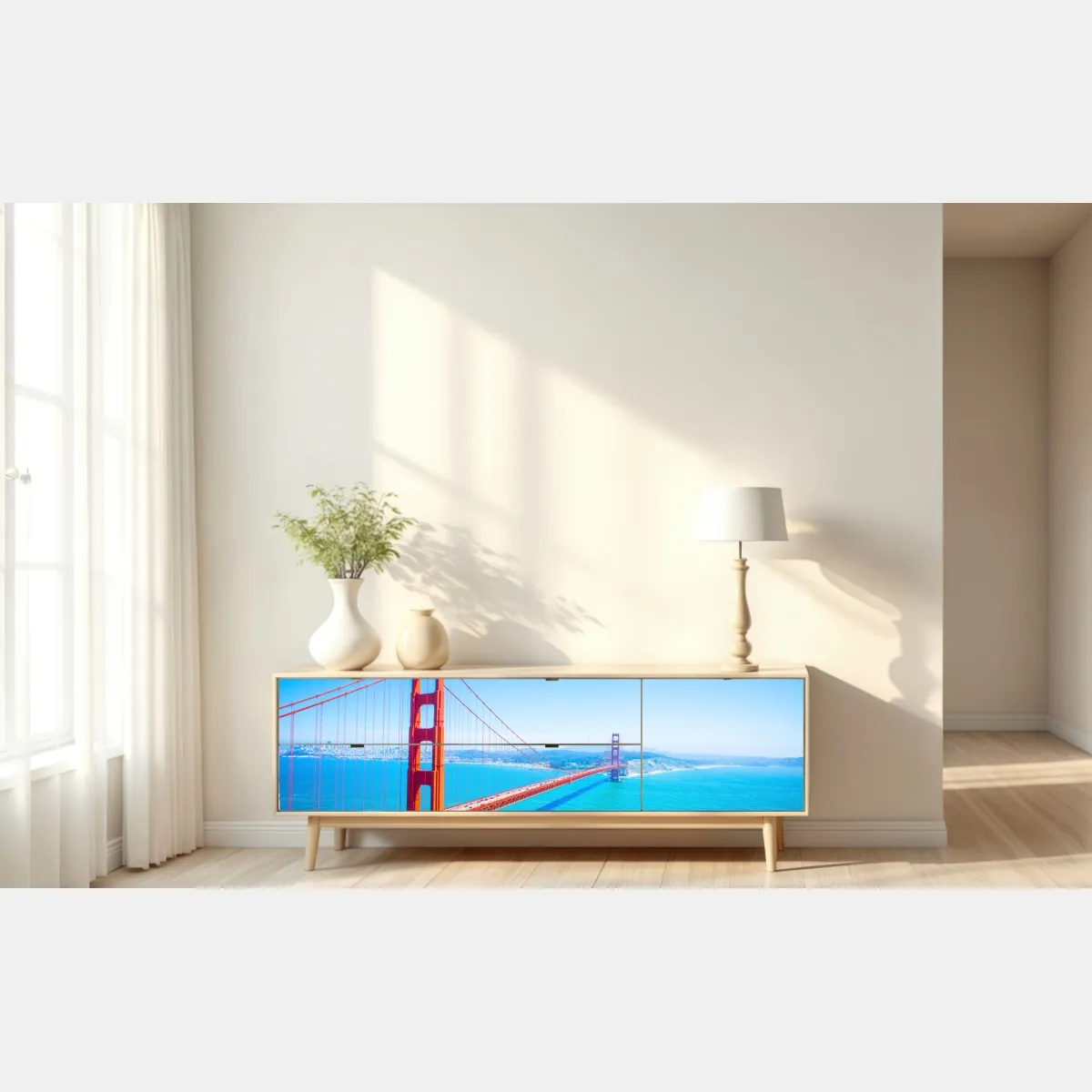 Naklejka repozycjonowalna most Golden Gate nad zatoką San Francisco – Wallissimo® Naklejka repozycjonowalna most Golden Gate nad zatoką San Francisco – Wallissimo®