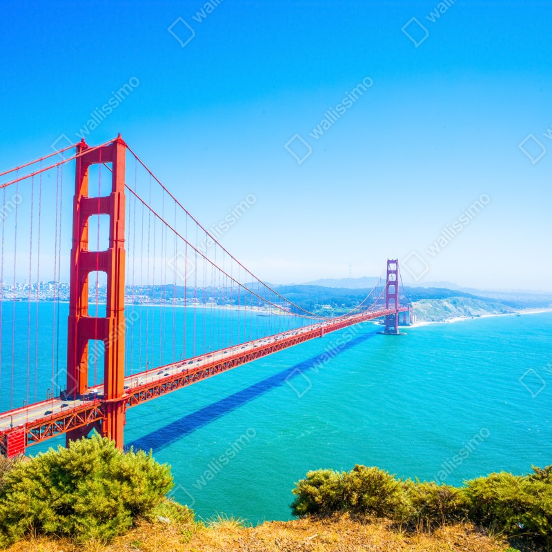 Naklejka repozycjonowalna most Golden Gate nad zatoką San Francisco – Wallissimo® Naklejka repozycjonowalna most Golden Gate nad zatoką San Francisco – Wallissimo®