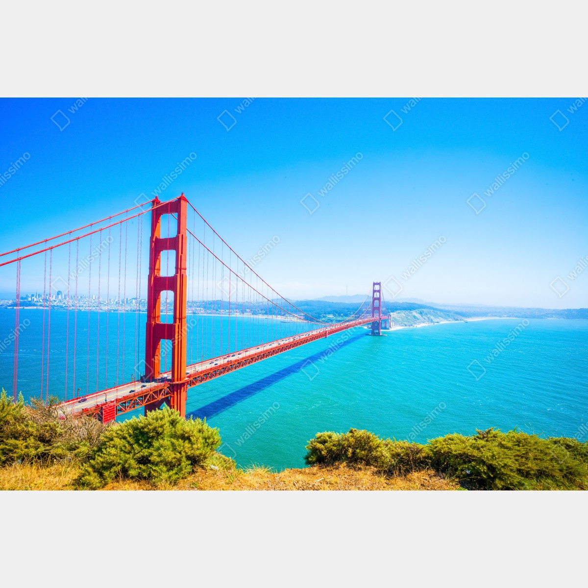 Naklejka repozycjonowalna most Golden Gate nad zatoką San Francisco – Wallissimo® Naklejka repozycjonowalna most Golden Gate nad zatoką San Francisco – Wallissimo®