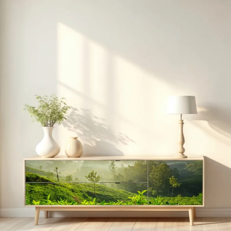 Naklejka repozycjonowalna geometryczny wzór balkonów – Wallissimo®