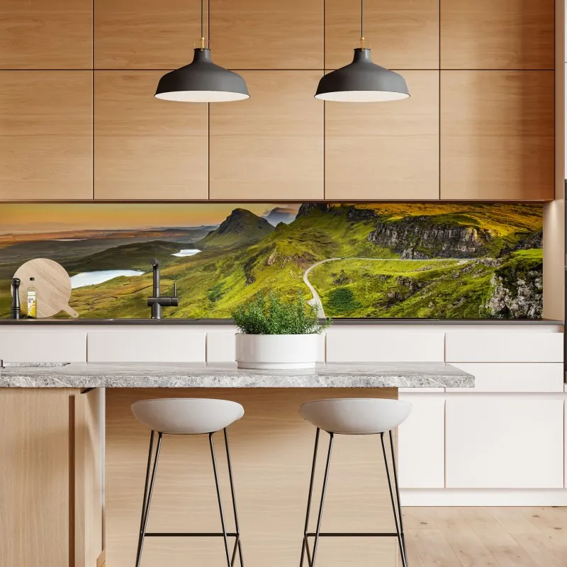 Naklejka repozycjonowalna Pawilon Tengwang o wschodzie słońca – Wallissimo®