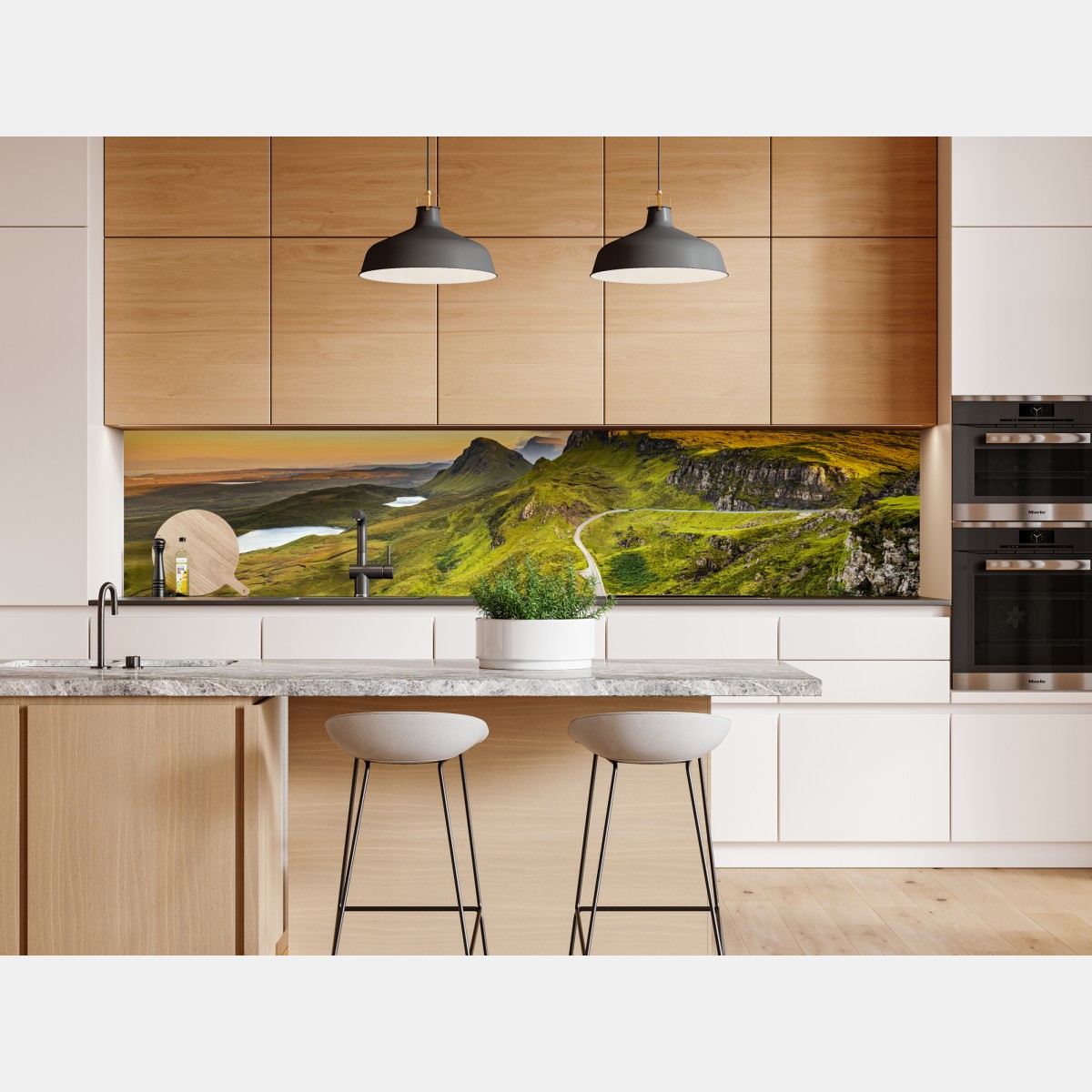 Naklejka repozycjonowalna zachód słońca nad Quiraing, Isle of Skye – Wallissimo® Naklejka repozycjonowalna zachód słońca nad Quiraing, Isle of Skye – Wallissimo®