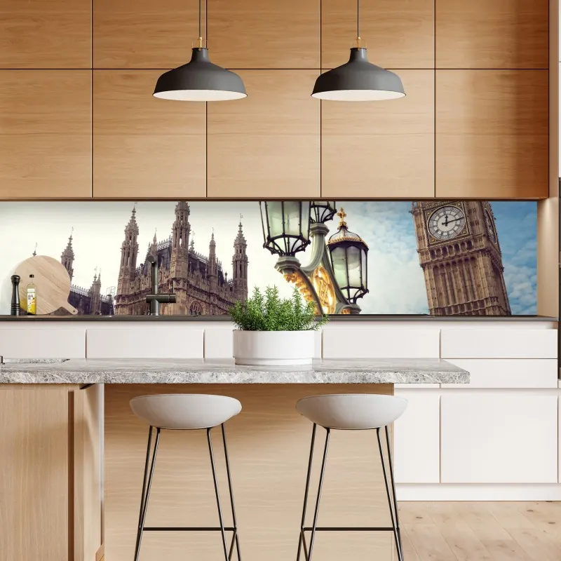 Naklejka repozycjonowalna Big Ben i Pałac Westminsterski w Londynie – Wallissimo® Naklejka repozycjonowalna Big Ben i Pałac Westminsterski w Londynie – Wallissimo®