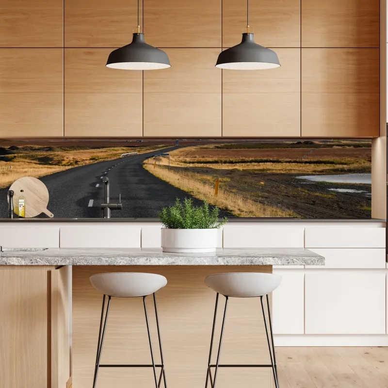 Naklejka repozycjonowalna mglisty las w odcieniach szarości – Wallissimo®