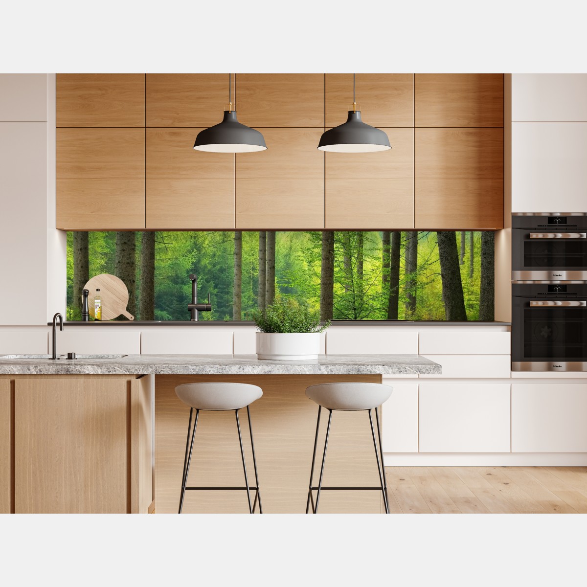 Naklejka repozycjonowalna słoneczna ścieżka leśna – Wallissimo® Naklejka repozycjonowalna słoneczna ścieżka leśna – Wallissimo®