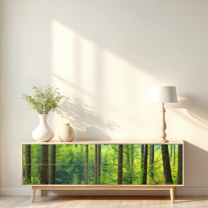 Naklejka repozycjonowalna słoneczna ścieżka leśna – Wallissimo® Naklejka repozycjonowalna słoneczna ścieżka leśna – Wallissimo®